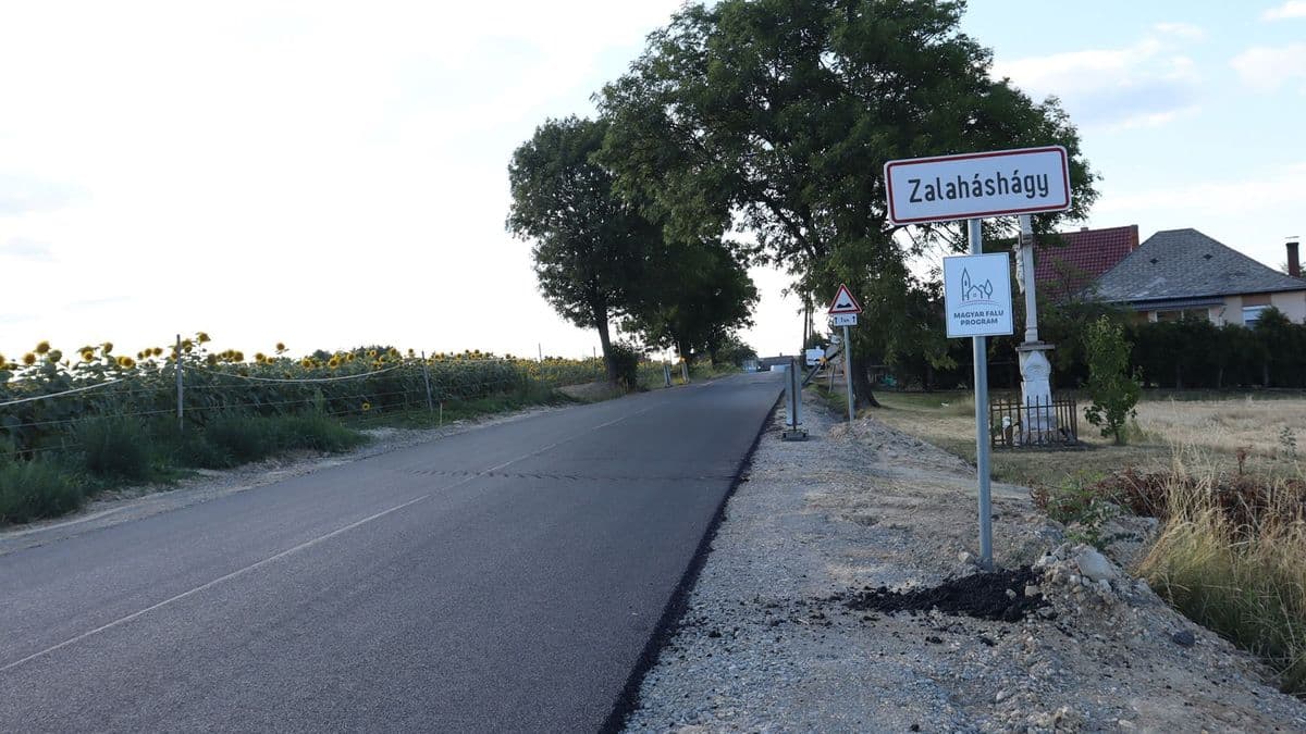 A járhatatlan aszfaltcsíknak vége: teljesen megújult a Zalaháshágy és Zalacséb közötti út (galéria, videó)