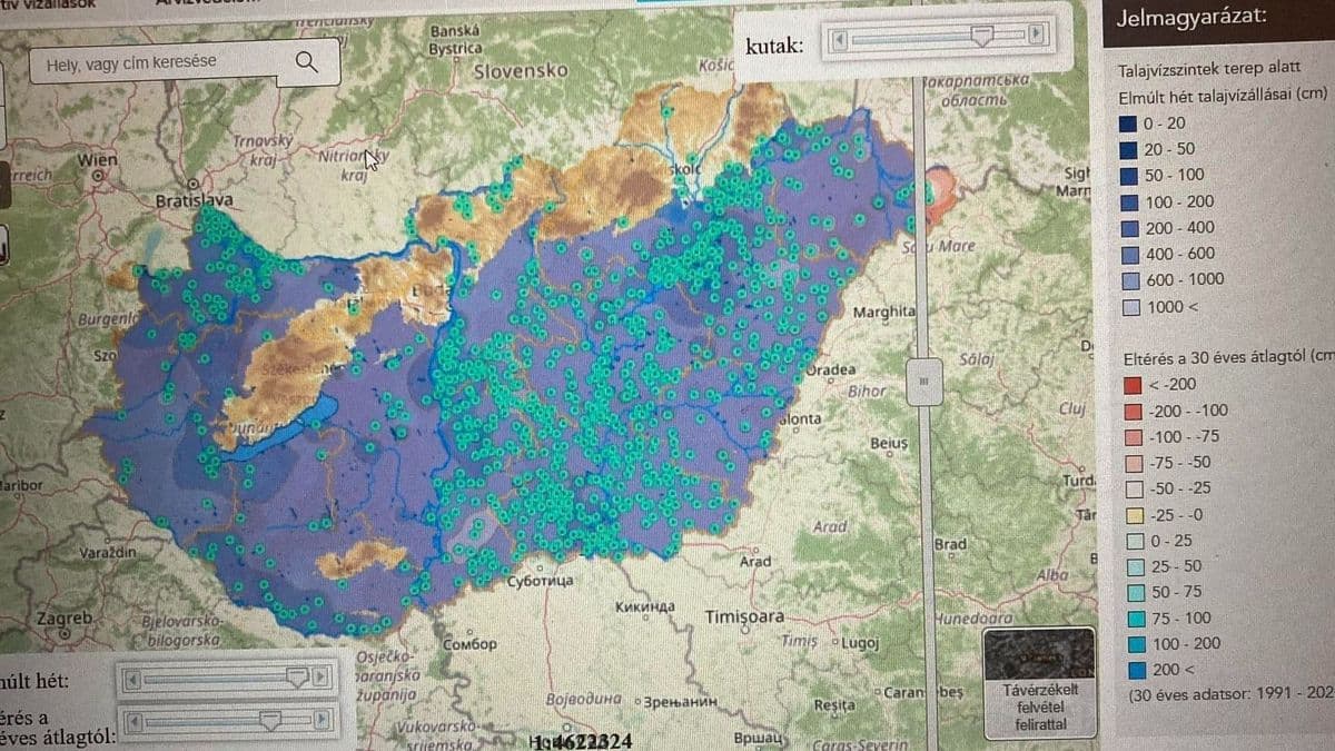 Sírhatnékod lesz ettől a térképtől: itt megnézheted milyen mélyen van a talajvíz a településeden